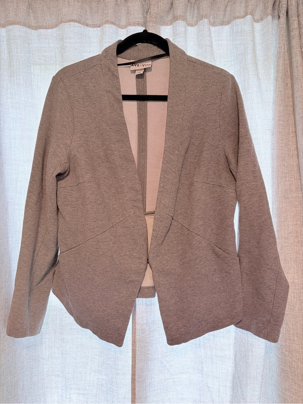 Ava & Viv Light Grey Open-Front Blazer